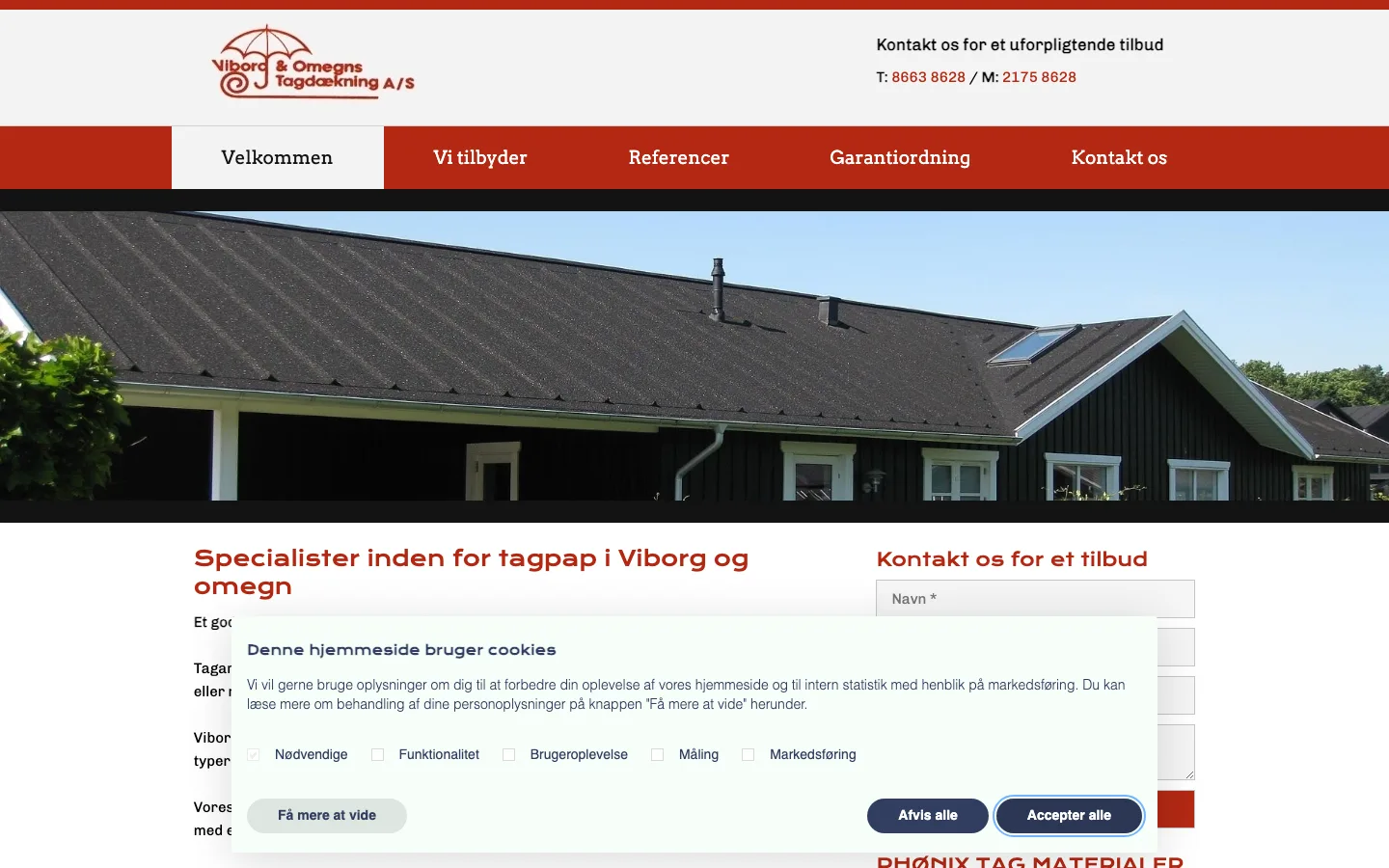 Viborg & Omegns Tagdækning A/S - Tagarbejde