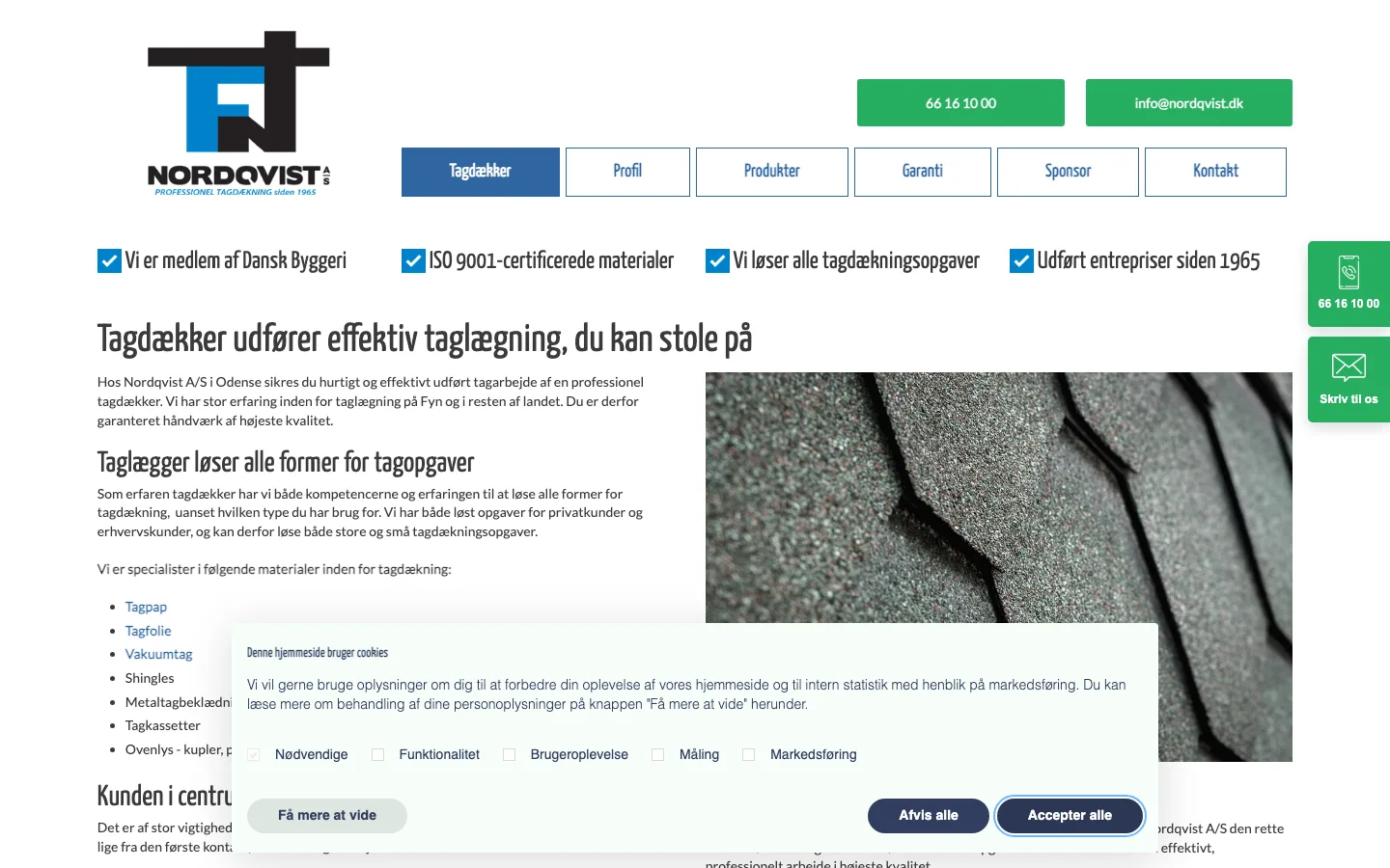 Nordqvist A/S - Tagarbejde