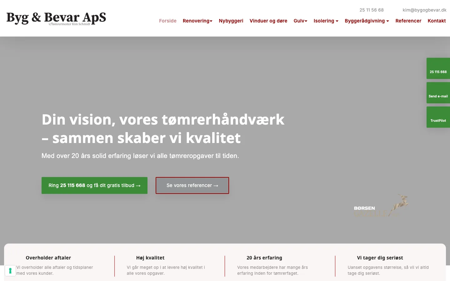 BYG & BEVAR ApS - Tagarbejde