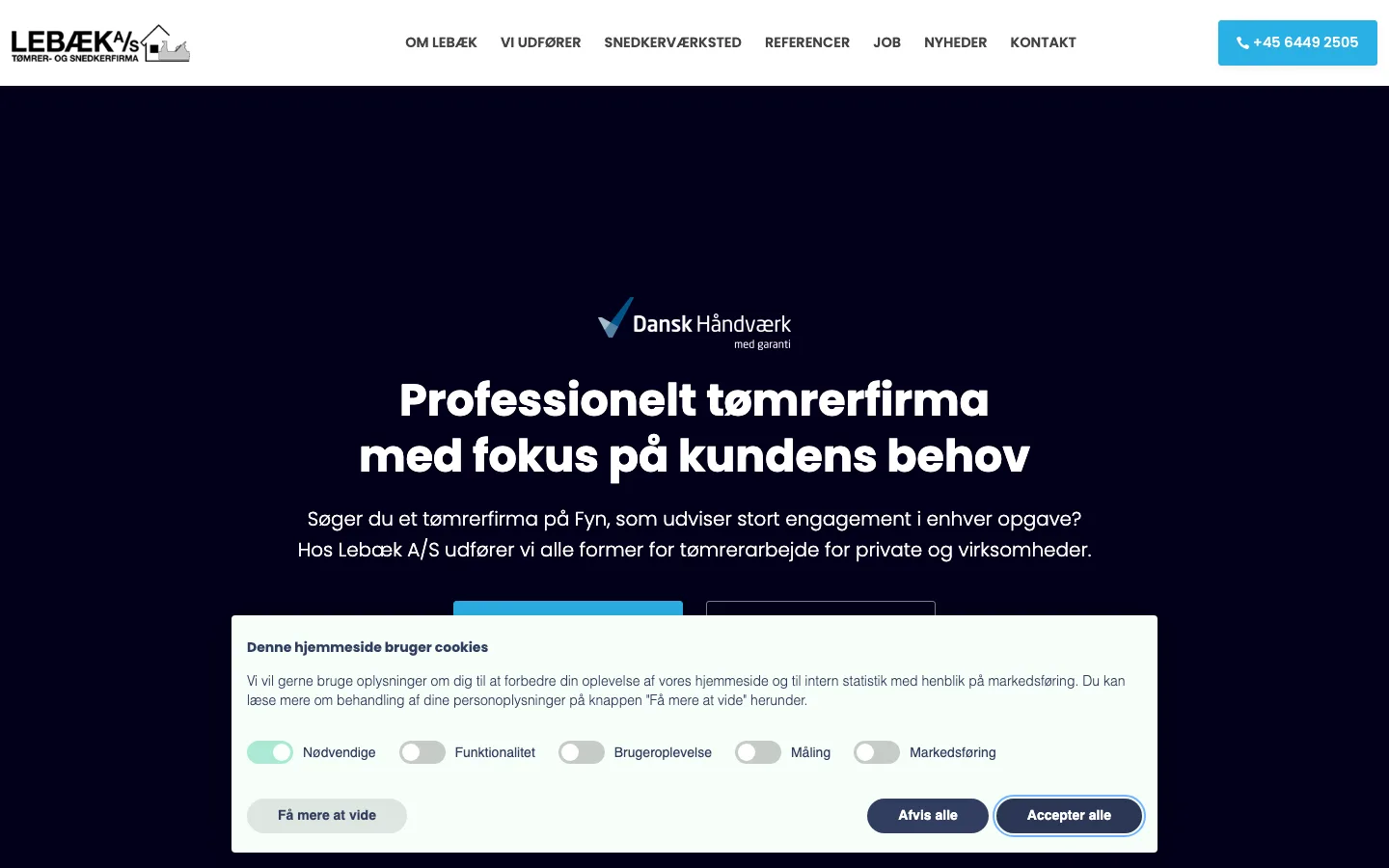 LEBÆK A/S - Tagarbejde