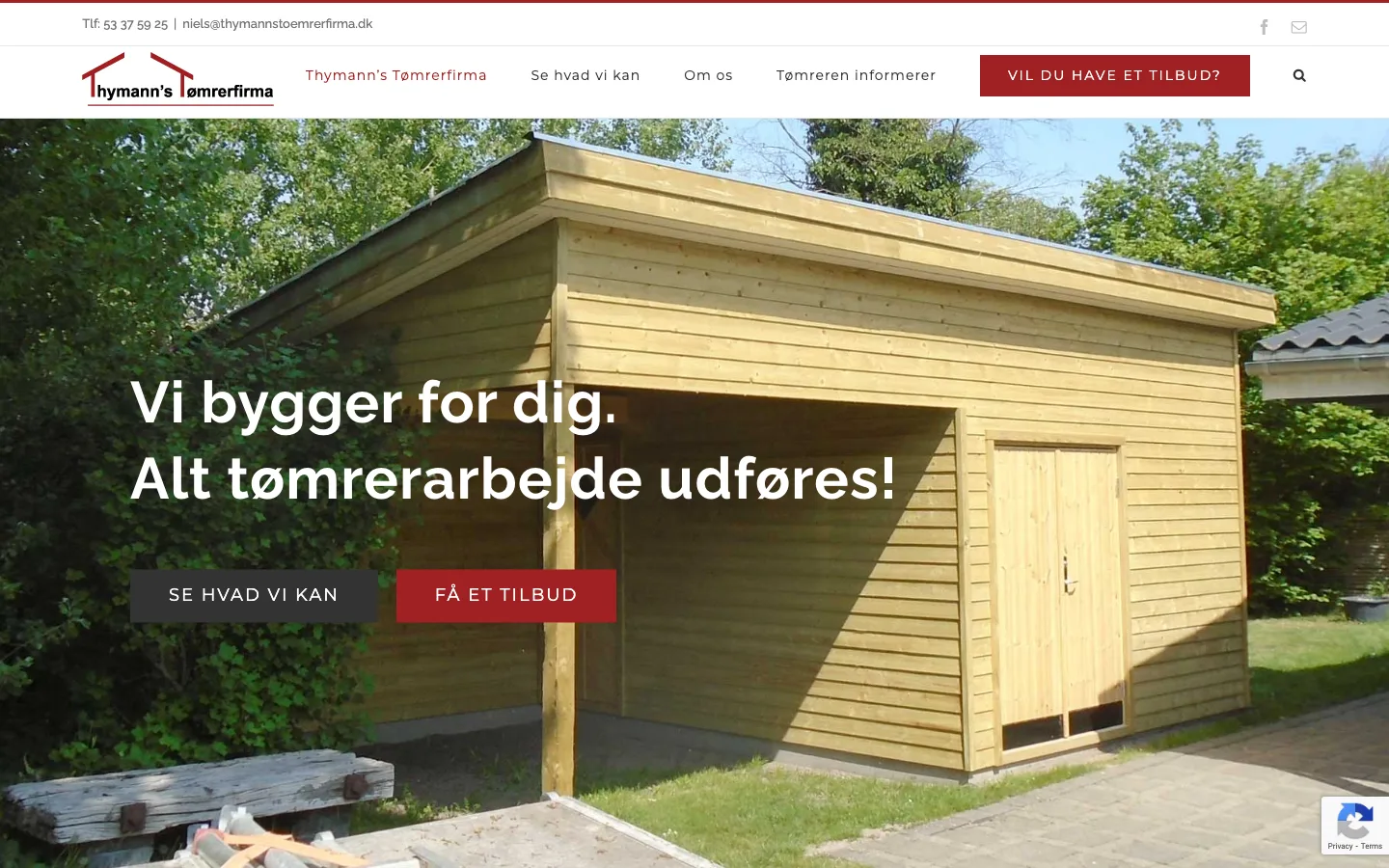 Thymann's Tømrerfirma - Tagarbejde