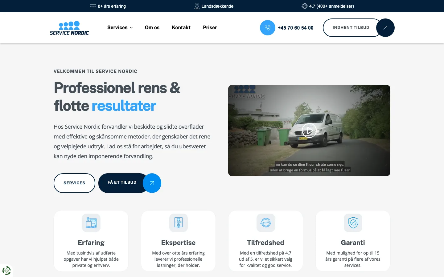 Service Nordic ApS - Tagarbejde